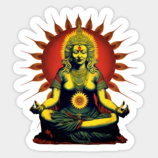 Indian Diety Hindu Spiritual Zen Buddha Sticker